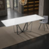 Tavolo Allungabile Spinne White Marble 166X95X13 Cm