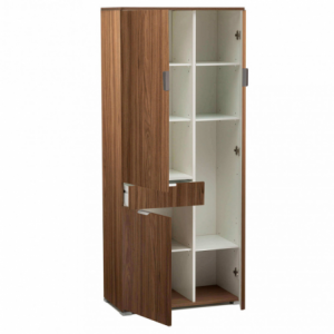 Zoom ARMADIO CON 3 ANTE E 1 CASSETTO TINTA NOCE