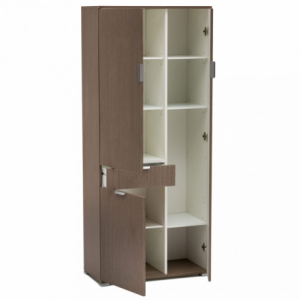 Zoom ARMADIO CON 3 ANTE E 1 CASSETTO ROVERE GRIGIO