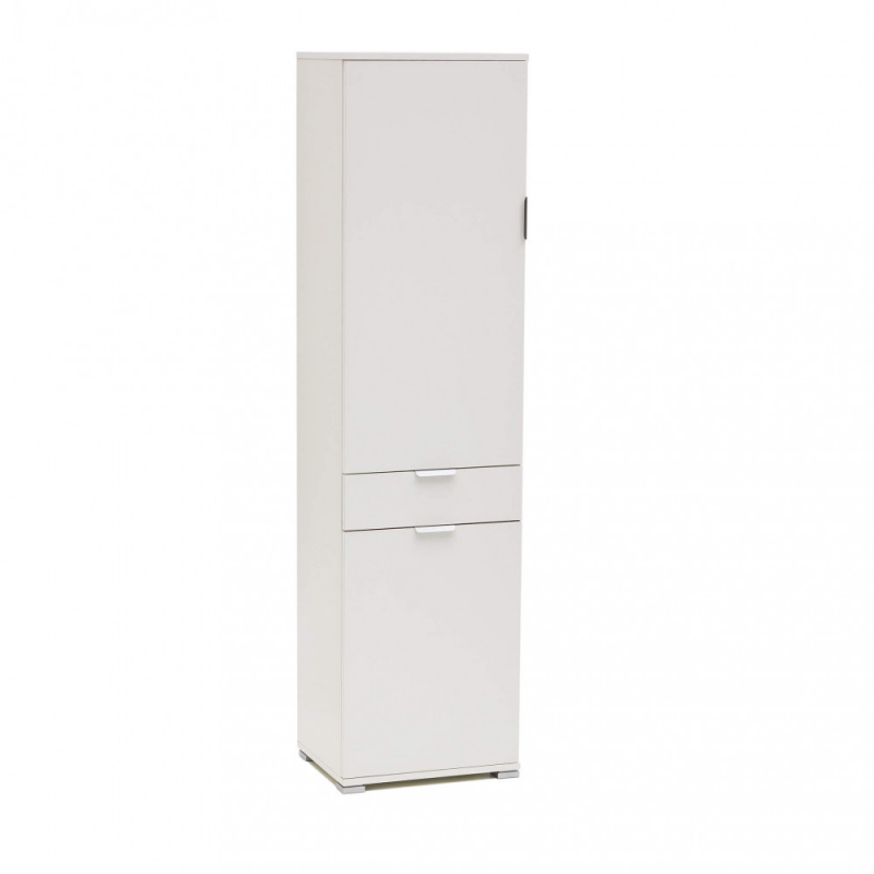 ARMADIO CON 2 ANTE E 1 CASSETTO BIANCO