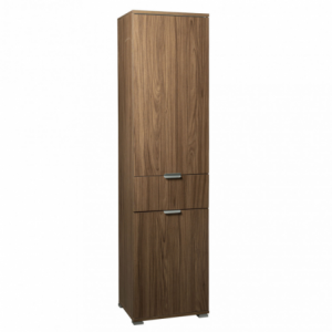 ARMADIO CON 2 ANTE E 1 CASSETTO TINTA NOCE