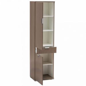 Zoom ARMADIO CON 2 ANTE E 1 CASSETTO ROVERE GRIGIO