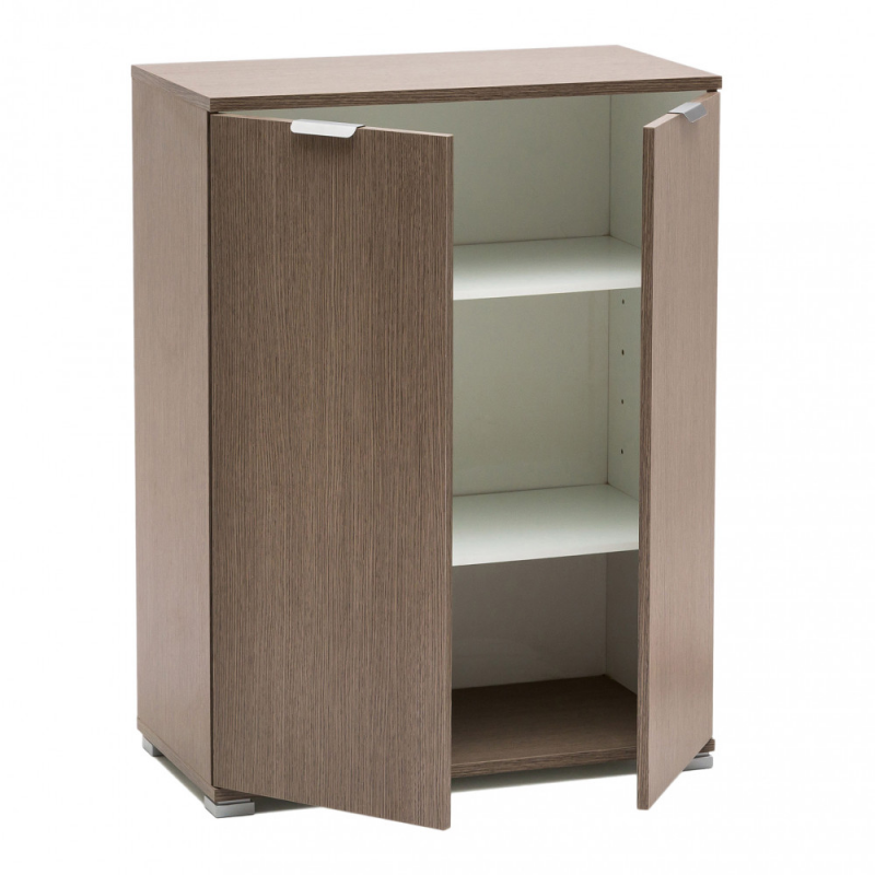 Armadietto 2 ante rovere grigio compatto pratico elegante casa