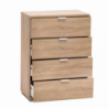 Cassettiera 4 cassetti naturale – Design moderno e versatile