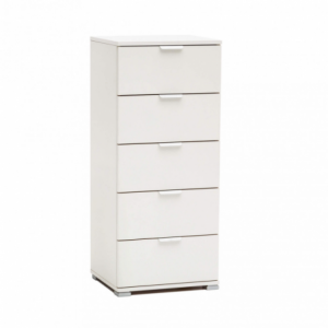 Mobiletto 5 cassetti bianca compatto pratico elegante per casa