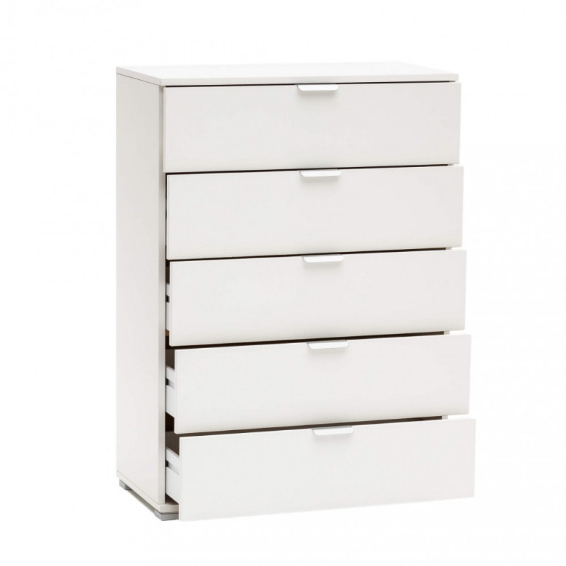 Mobiletto 5 cassetti bianco – Design moderno e salvaspazio