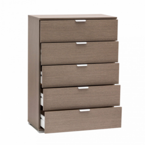 Zoom MOBILETTO 5 CASSETTI ROVERE GRIGIO