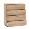 Mobiletto 4 cassetti naturale compatto pratico elegante casa