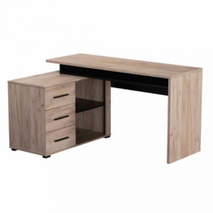 COMPUTER DESK ARHIMED ROVERE ARTIGIANO E NERO
