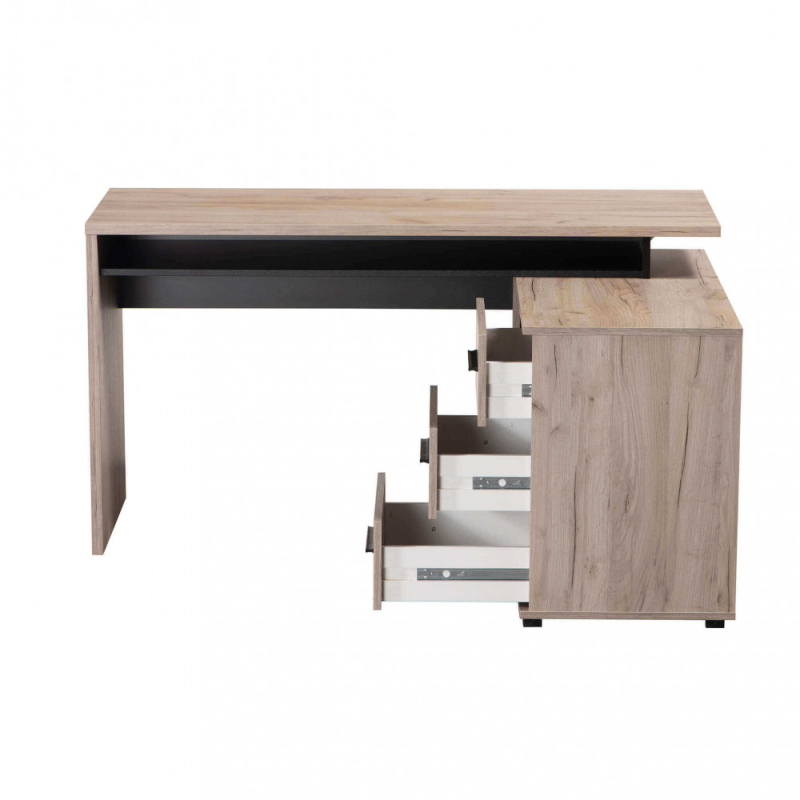 COMPUTER DESK ARHIMED ROVERE ARTIGIANO E NERO
