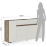 Madia Tonya Silk Flow 108 X 53 H.12 Cm