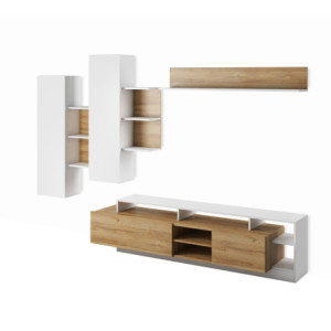 Parete Soggiorno Kely White 11,5 X 46,5 H177 Cm
