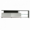 PORTATV ARCTIC BIANCO, LEGNO NERO E BIANCO GLOSS