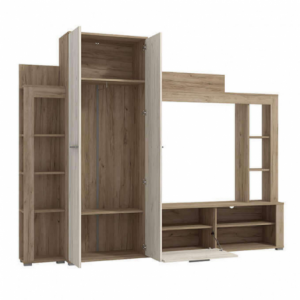 Zoom SOGGIORNO TALIN ROVERE GRIGIO E ROVERE BIANCO