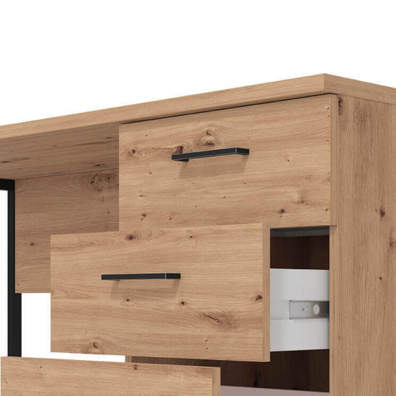 COMPUTER DESK SARDINIA ROVERE ARTIGIANO