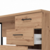 COMPUTER DESK SARDINIA ROVERE ARTIGIANO