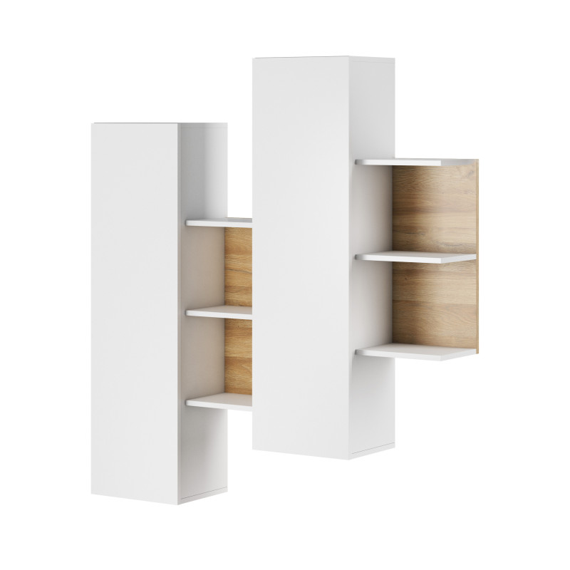 Parete Soggiorno Kely White 11,5 X 46,5 H177 Cm