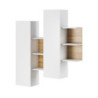 Parete Soggiorno Kely White 11,5 X 46,5 H177 Cm