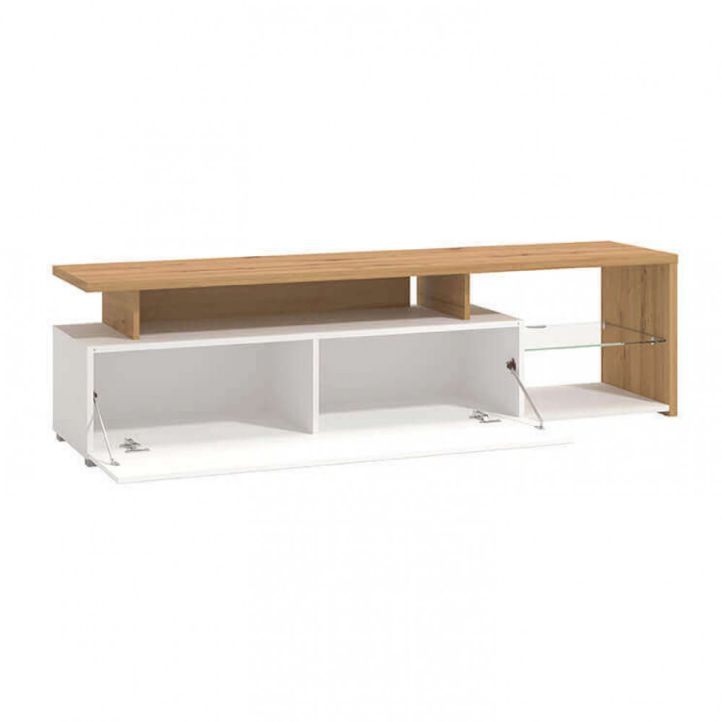 PORTATV ARCTIC BIANCO, ROVERE ARTIGIANO E BIANCO GLOSS