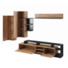 Parete Soggiorno Kely Anthracite 11,5 X 46,5 H177 Cm