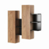 Parete Soggiorno Kely Anthracite 11,5 X 46,5 H177 Cm