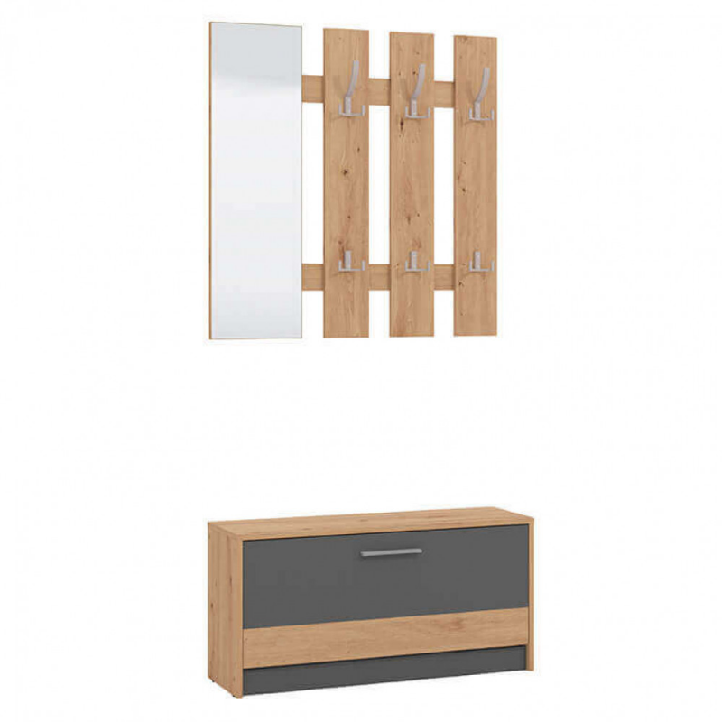 INGRESSO RIMINI ROVERE ARTIGIANO E GRIGIO GRAFITE