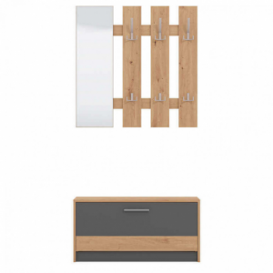 Zoom INGRESSO RIMINI ROVERE ARTIGIANO E GRIGIO GRAFITE