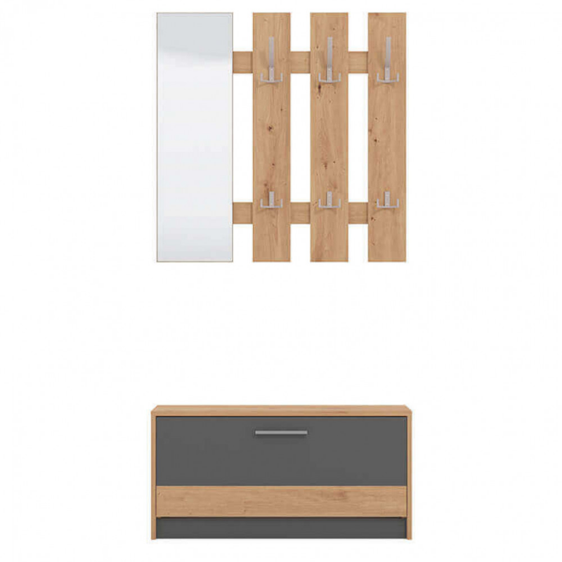 INGRESSO RIMINI ROVERE ARTIGIANO E GRIGIO GRAFITE