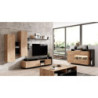 Parete Soggiorno Kely Anthracite 11,5 X 46,5 H177 Cm