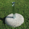 Base mini 15 kg con tubo Ø38 e scatola per ombrellone compatta