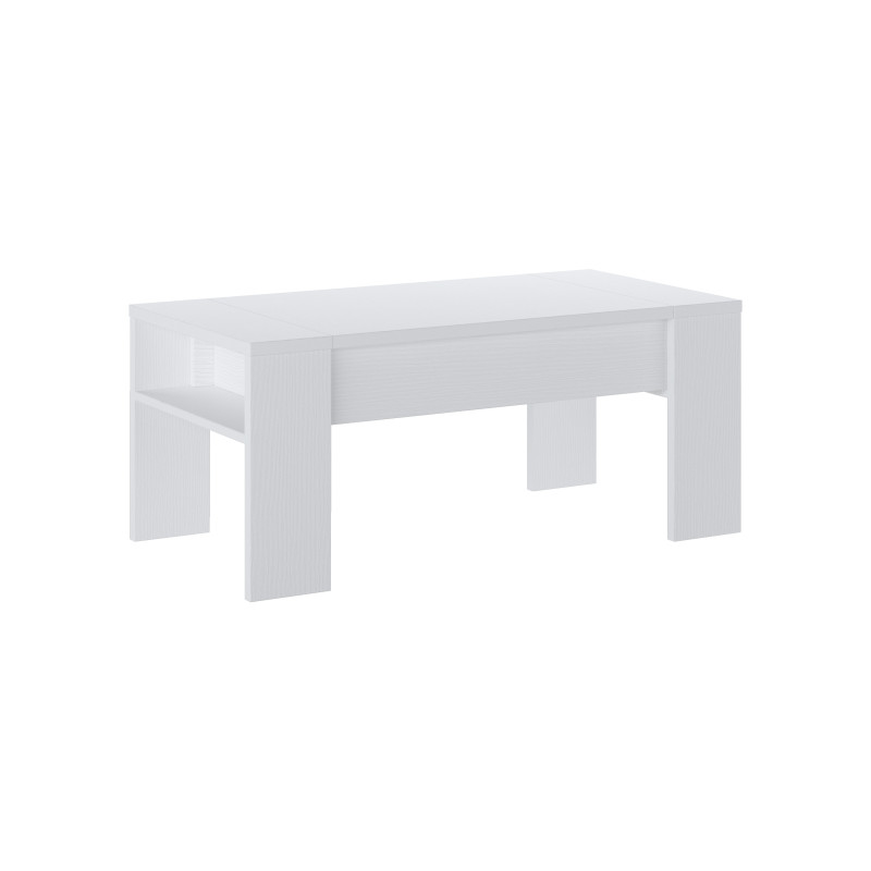 Tavolino Contenitore James Total White 84 X 54 X H.9,8 Cm