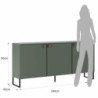 Madia Thessa Green Smoke 78 X 65 H13,2 Cm