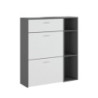 Scarpiera Niki Evo Graphite 108,5 X 43 H15,3 Cm