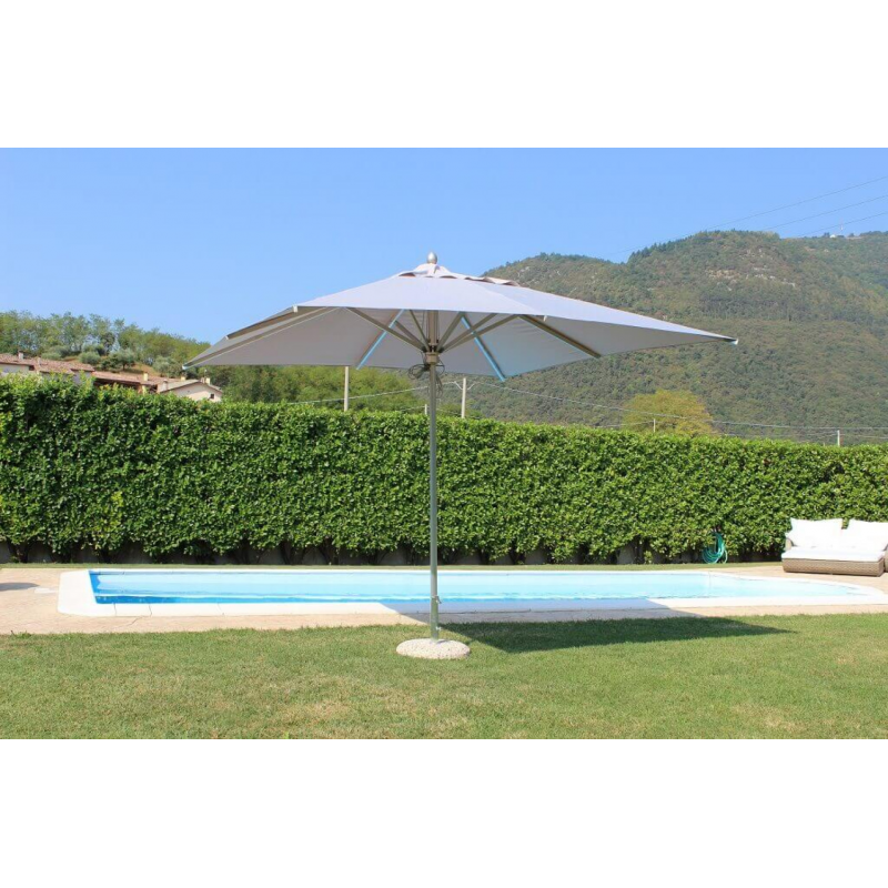 OMBRELLONE CRISTAL P/C ALLUMINIO 3 X 3