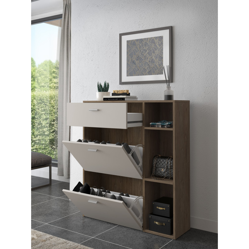 Scarpiera Niki Evo Wood 108,5 X 43 H15,3 Cm