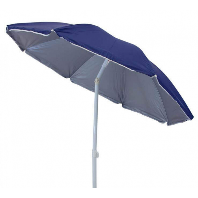 Ombrellone Spiaggia Nylon Ø2 protezione UV palo centrale giardino