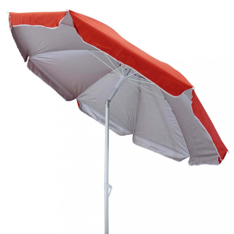 Ombrellone Spiaggia Nylon Ø2 protezione UV palo centrale giardino