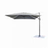 Ombrellone Newton nero 3x3 palo laterale telo grigio