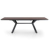 Tavolo Allungabile Logan Dark Wood  188X100X16 Cm