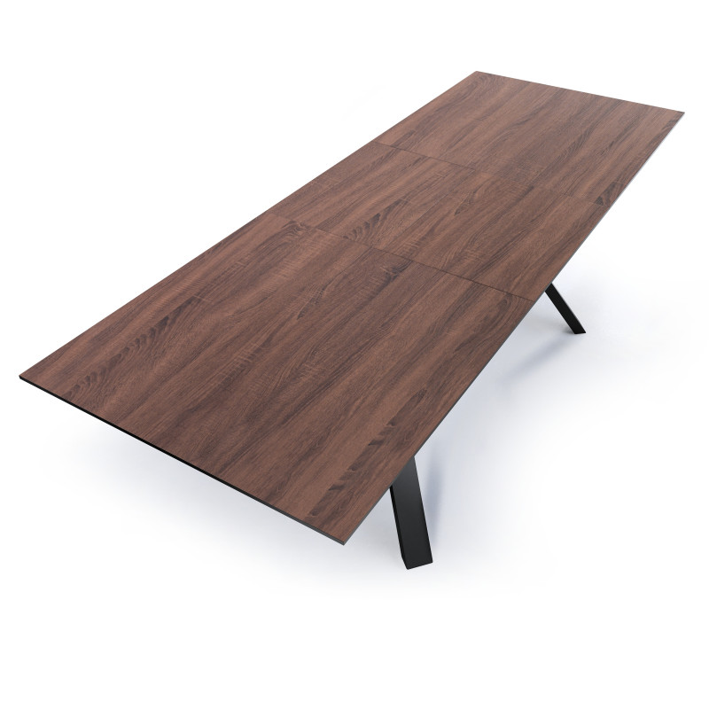 Tavolo Allungabile Logan Dark Wood  188X100X16 Cm