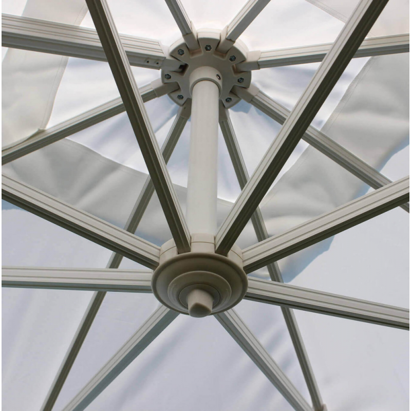 OMBRELLONE DOPPIO 3 X 3 ARCHIMEDE BIANCO TELO BIANCO