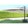 Ombrellone Zeus palo laterale 4x4 m quadrato giardino