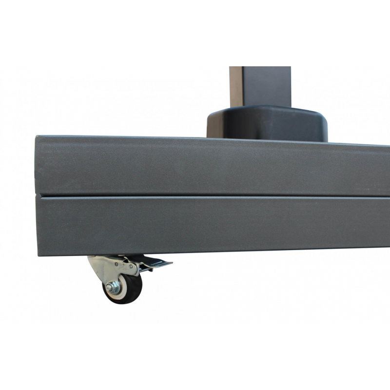 Ombrellone Zeus palo laterale 4x4 m quadrato giardino