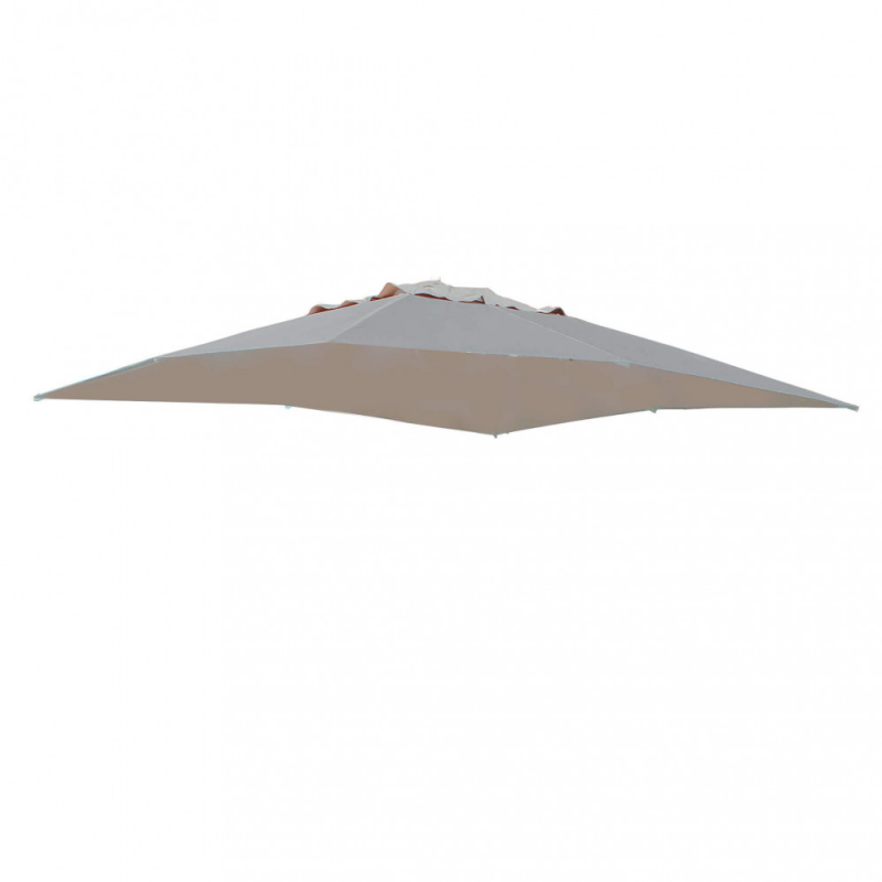 Telo Pegaso 3x3 taupe ricambio per ombrellone giardino