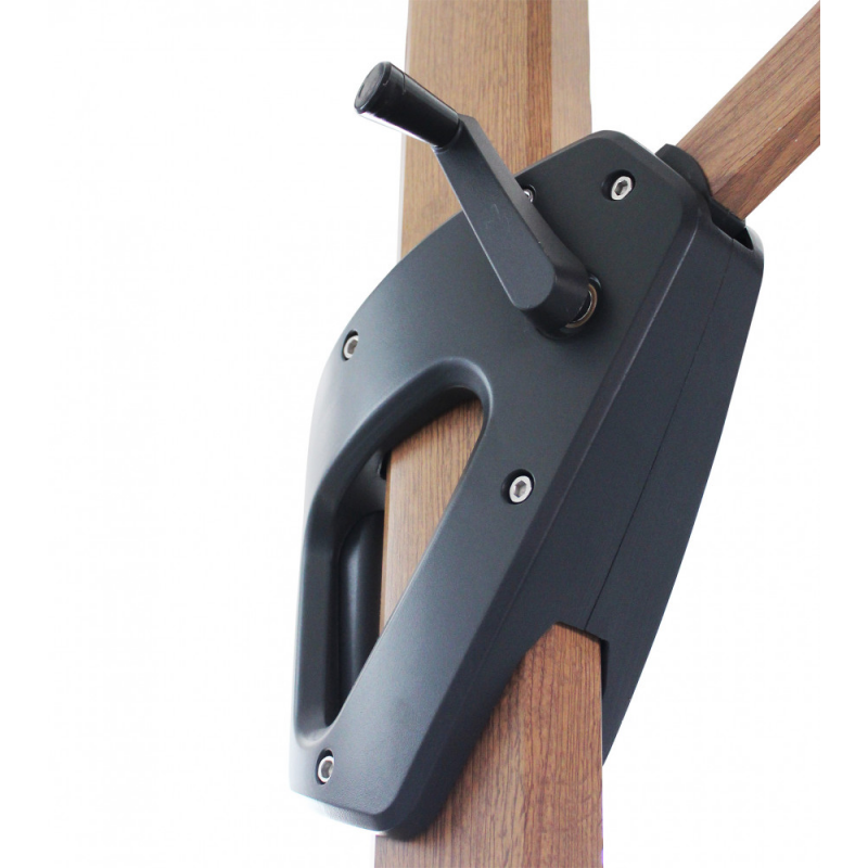 OMBRELLONE MENDEL MARRONE EFFETTO LEGNO P/L 3 X 3 TAUPE