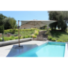 Ombrellone Mendel Marrone 3x4 effetto legno palo laterale taupe