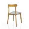 Sedia Ambra Wood 83X64 H11 Cm