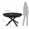 Tavolo Rotondo Allungabile  137*137*20 Cm