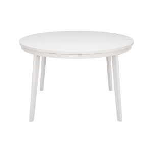 Tavolo Tropea ø120/170 Alluminio Bianco Moia