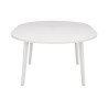 Tavolo Tropea ø120/170 Alluminio Bianco Moia